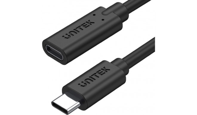 Unitek USB-C - USB-C USB kaabel 1 m must (C14086BK-1M)