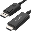 Unitek DisplayPort - HDMI cable 1.8m black (Y-5118CA BOX)