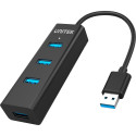 Unitek USB HUB 1x microUSB + 4x USB-A 3.0 (Y-3089)