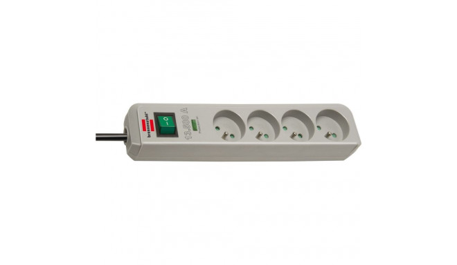 Brennenstuhl Eco-Line anti-surge power strip 4 sockets 1.5 m gray (1435220000)