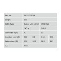 Digitus Fiber optic patch cord, multimode, OM 3, LC/SC, 2m (DK-2532-02/3)