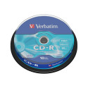 VERBATIM CD-R 80 min. / 700MB 52x 10-pack spindle DataLife Plus extra protection surface