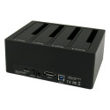 LC-Power LC-DOCK-U3-4B storage drive docking station USB 3.2 Gen 1 (3.1 Gen 1) Type-A Black