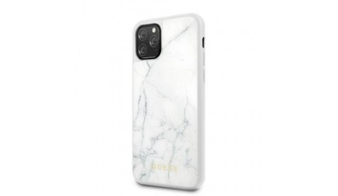 Guess kaitseümbris Apple iPhone 12/12 Pro PC/TPU Marble, valge