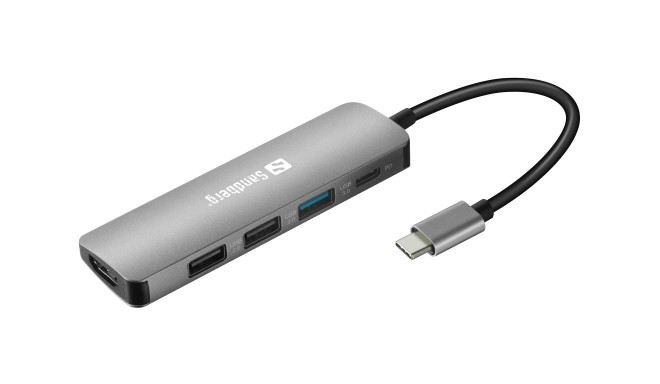 Sandberg 136-32 USB-C Dock HDMI+3xUSB+PD 100W