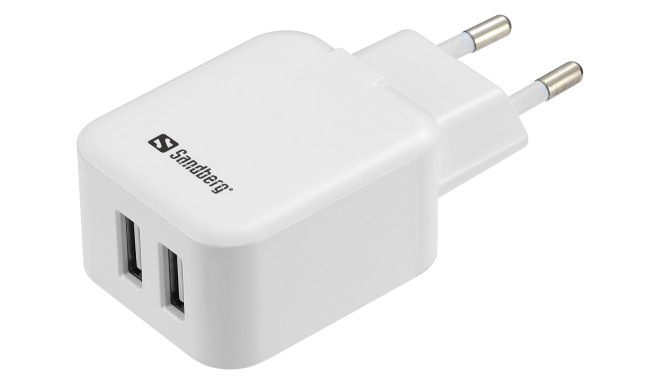 Sandberg 440-57 AC Charger Dual USB 2.4+1A EU