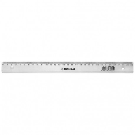 Joonlaud 30cm, läbipaistev, blister, Donau