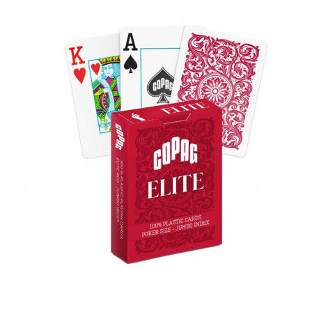 Copag 1546 Elite Poker Size - Jumbo Index Playing Cards (Red)