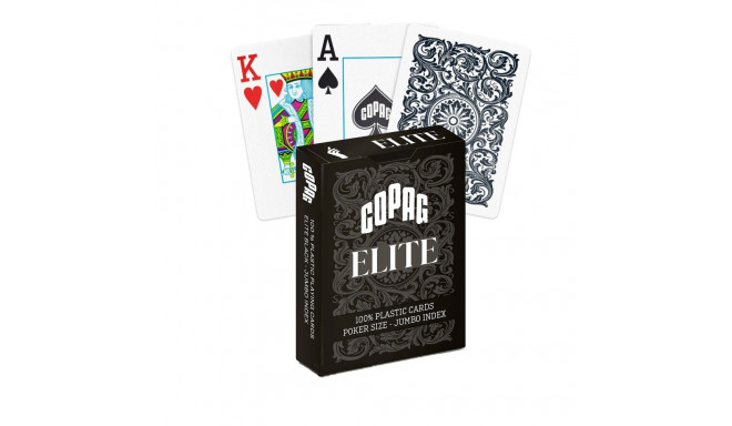 Copag 1546 Elite Poker Size - Jumbo Index Playing Cards (Black)