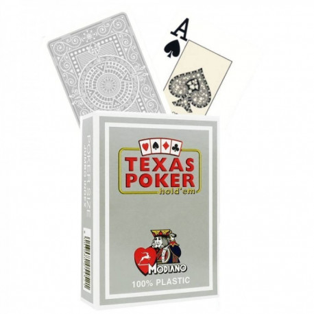 Modiano Texas Hold Em Playing Cards (Grey)
