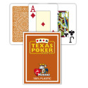 Modiano Texas Hold Em Jumbo Index Playing Cards (Brown)