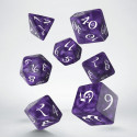 Classic Rpg Dice Set Purple And White