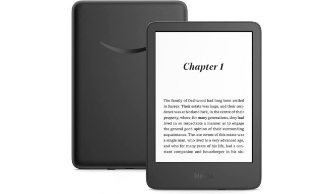 Amazon Kindle eBook Reader 6'', 16GB, Wi-Fi, Bluetooth, 2022 release, Black