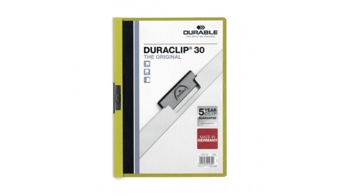 Kiilkaaned A4 DURABLE Duraclip 30-le lehele roheline