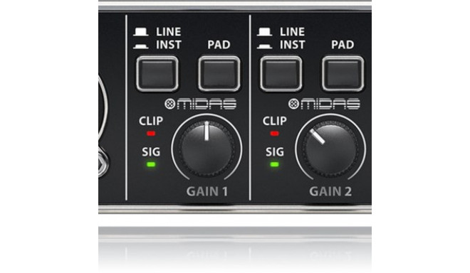 Behringer UMC404HD salvestus heliliides