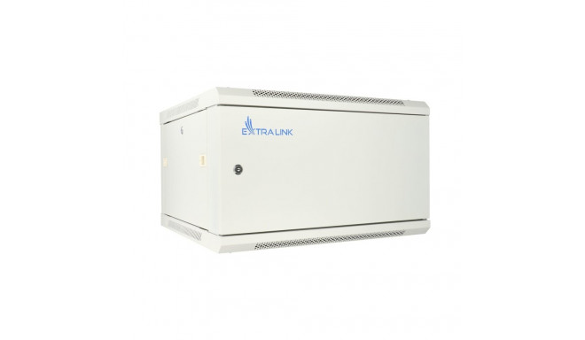 Extralink seinakapp 6U 600x450 ASP hall, metalluksega