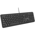 CANYON keyboard HKB-20 EN/RU Velvet Wired Black