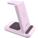 CANYON wireless charger WS-304 15W 2in1 Iced Pink