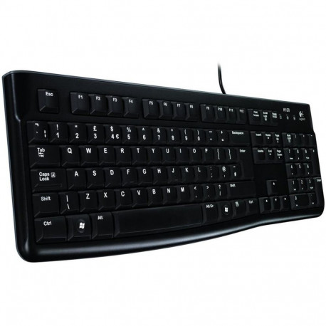 LOGITECH K120 Corded Keyboard - BLACK - USB - NORDIC - B2B