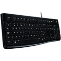 LOGITECH K120 Corded Keyboard - BLACK - USB - NORDIC - B2B