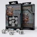 Dwarven Dice Set (White and Black Colors)