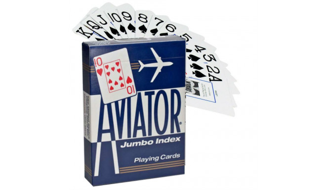 Aviator Jumbo Poker Cards (Blue)