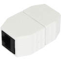 "ALLNET TP-TP Kupplung CAT6A Buchse 1:1 8-pol. RJ45 magnetische Sicherungskupplung Abwurfbuchse PoE 