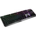 "MSI Vigor GK50 Low Profile Gaming Keyboard QWERTZ Kalih Choc Low Profile white switches black"