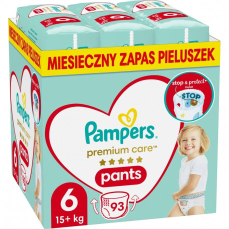 Pampers Pants Premium Care 6 püksmähkmed, 15+ kg, 93 tk.