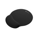 MOUSE PAD WRIST REST NATEC CHIPMUNK 2-IN-1 ERGONOMIC SET BLACK FOAM FILLING