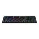 LOGITECH Gaming G915 Keyboard backlit USB Bluetooth 2.4 GHz Nordic key switch GL Clicky black (PAN)