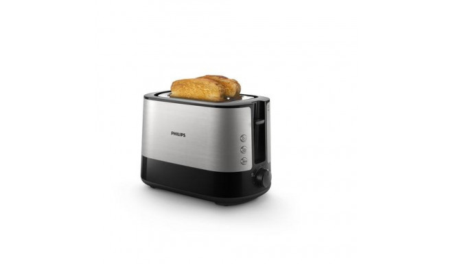 Philips Viva Collection HD2637/90 toaster 7 2 slice(s) Black, Stainless steel