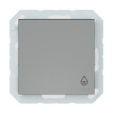 PUSH BUTTON IP44 GREY P110-012-04 QR1000