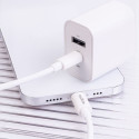 Maxlife MXTC-06-20AC PD QC charger 1x USB-C 1x USB 20W white + USB-C - USB-C cable 20W