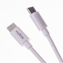 Maxlife MXTC-06-20AC PD QC charger 1x USB-C 1x USB 20W white + USB-C - USB-C cable 20W