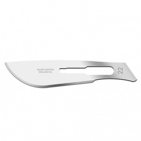Swann-Morton CARBON STEEL Surgical blades No.22 - 100pcs/1box