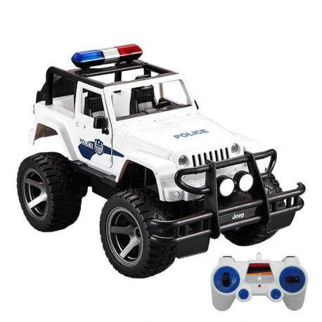 Remote-controlled car 1_12 Double Eagle (white) Jeep (Police) E550-003