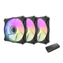 Darkflash korpuse jahutuskomplekt INF8 ARGB 3in1 120x120, must