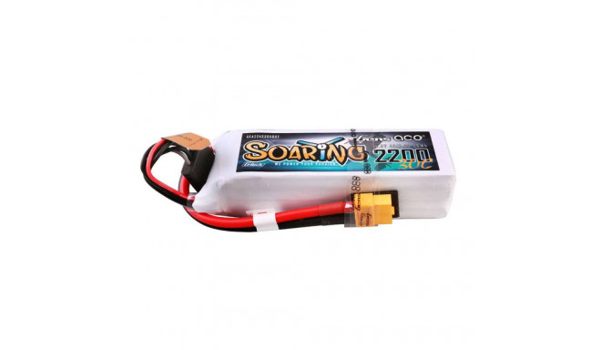 Gens ace G-Tech Soaring 2200mAh 14.8V 30C 4S1P Lipo Battery Pack with XT60 plug