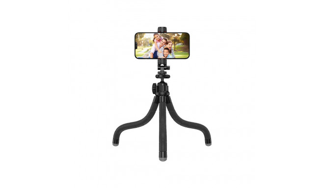 Octopus flexible tripod APEXEL APL-JJ025 with GoPro adapter (black)