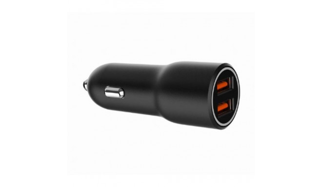 Car charger 2xUSB-A QC3.0 36W black