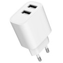 Ładowarka USB-Ax2 2.4A biała Ładowarka USB-Ax2 2.4A biała
