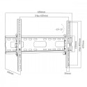 TV Wall Mount 37-90&#39;&#39; 80kg MC-421 VESA 600x40