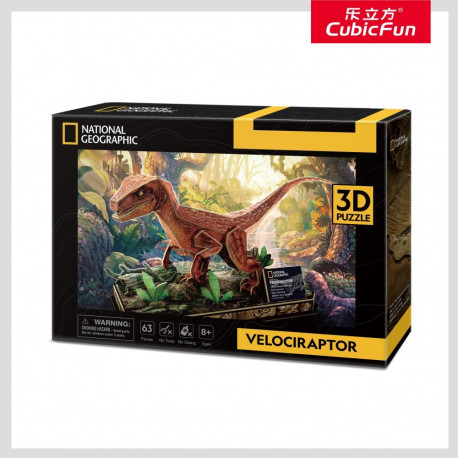 CUBIC FUN National Geographic 3D pusle velociraptor