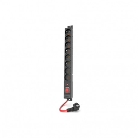 ACAR liigpingekaitse R8 POWER 3M 8 prantsuse pistikupesa 16A, must