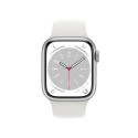 Apple Watch Series 8 OLED 41 mm Digital 352 x 430 pixels Touchscreen 4G Silver Wi-Fi GPS (satellite)