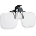 Carson Magnifying Glasses 2x (+4.00 Dioptrie) Clip-On and Flip-Up