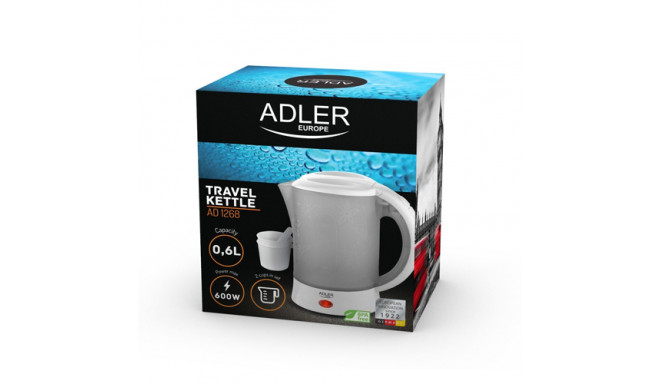 Adler Travel AD1268 Standard  Plastic  White  600 W  0.6 L