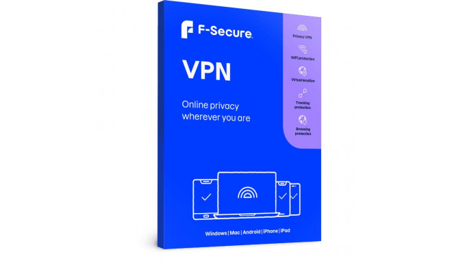 Tarkvara F-SECURE VPN (ESD), 2 aastat, 1 seade