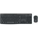 Klaviatuur hiirega Logitech MK295 SWE Silent, must